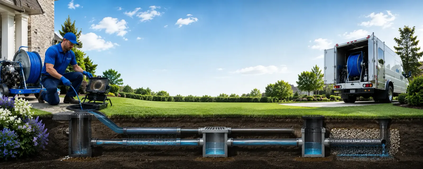Outdoor drain cleaning information for South Ryegate, VT